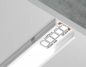 Алюминиевый накладной профиль Ambrella light Illumination GP1700WH