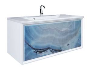 Тумба под раковину Marka One 90П У72808 Blue marble 1 ящ.