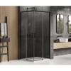 Душевое ограждение NEW TRENDY PRIME BLACK 100x70x200 D-0316A/D-0351A (черный) фото 2
