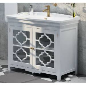 Тумба под раковину Corozo Манойр 105 SD-00000357 напольная, белый