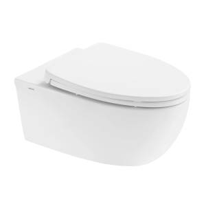 Унитаз подвесной Arrow FB2662U + PG006-ZPA безободковый, с крышкой-сиденьем микролифт