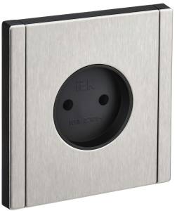 Розетка 1-местная IEK Forte&Piano FP-R10-10-M-K50 никель