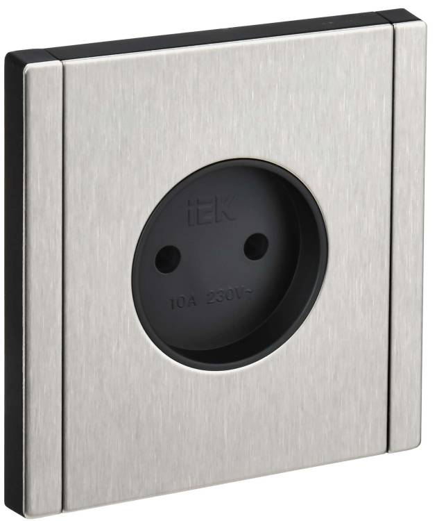 Розетка 1-местная IEK Forte&Piano FP-R10-10-M-K50 никель