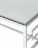 Стол журнальный Stool Group Бруклин ECT-013 сталь серебро 120x60 фото 3