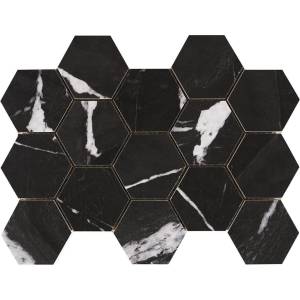 Мозаика Pamesa Cromat Lux Iliria 086.297.0215.05150 Malla Hex Nero 22.5x32.5