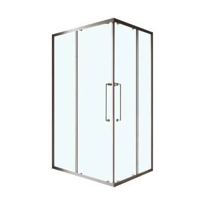 Душевой уголок Cezares Relax RELAX-304-AH-2-120/90-C-GM профиль оружейная сталь, стекло прозрачное, 120x90x200