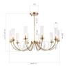 Большая хрустальная люстра на штанге ST Luce Иллюмиа SL1400.303.10 фото 9