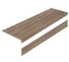 Ступень Exagres Porcelain Step L Amazon Wood Natural Matt с подступенником 32x120