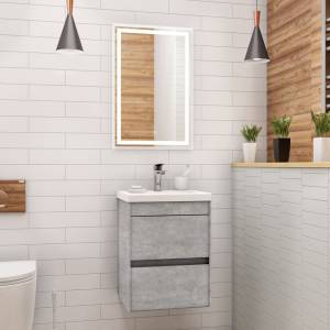 Мебель для ванной Art&Max Family 40, подвесная, Cemento Veneto