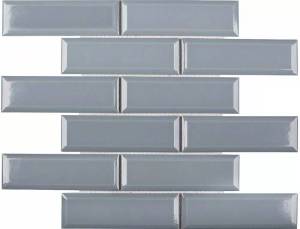 Мозаика StarMosaic Brick & Metro KM41843 Metro Bluish-Grey Glossy 4.5х14.5 28.7х29.5х6.5