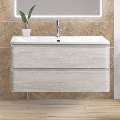 Тумба с раковиной BelBagno Albano 100 подвесная, rovere vintage bianco
