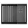 Мойка кухонная Paulmark Next-Pro 58 Uni PM705845-GM Вороненая Сталь, 58x45