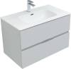 Тумба под раковину Aquanet Алвита New 80 277516 2 ящика, серый фото 5