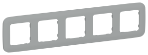 Рамка 5-постовая IEK Flite FI-M52-31-20-K03 серый