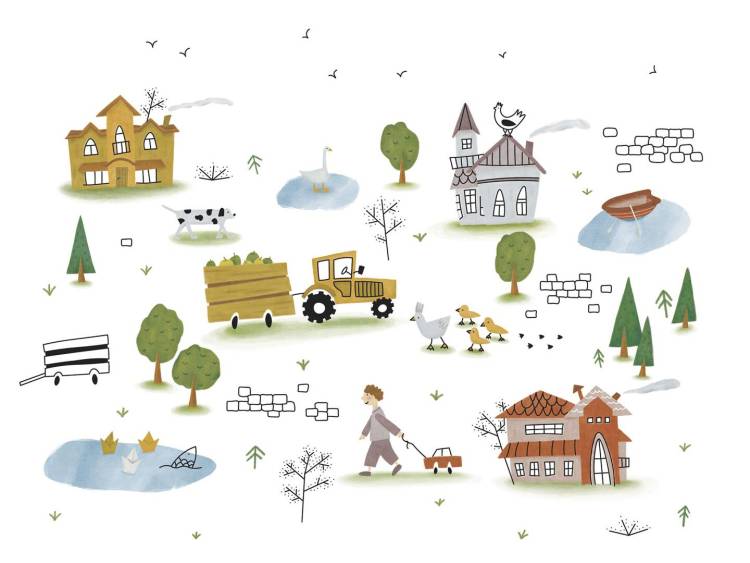 Фреска Ortograf Adventure 35285 Деревенский романс Флок FLK