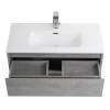 Тумба с раковиной Belbagno Kraft 39 KRAFT 39-800/390-2C-SO-CG 80x39x50 Cemento Grigio подвесная с двумя выкатными ящиками фото 5
