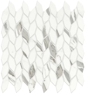Мозаика Atlas Concorde Marvel Shine A4WQ Statuario Supremo Mosaico Twist Silk 30.5x30.5