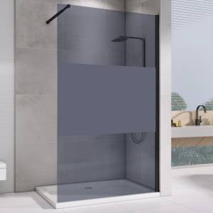 Душевая перегородка Abber Immer Offen AG69120BT 120x200, профиль Черный