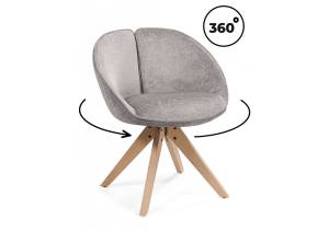 Деревянный стул Woodville Anabel 15959 светло-серый / бук