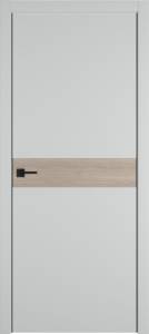 Межкомнатная дверь Владимирская Фабрика Дверей Urban H Emalex Steel вставка Red oak 800x2000