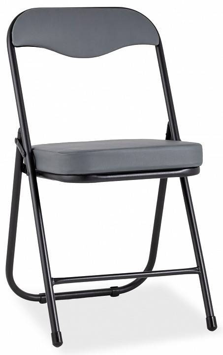 Стул складной Stool Group Джон RS04K-904-01 обивка экокожа серая