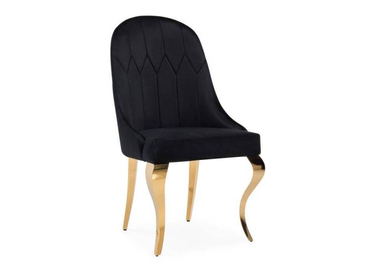 Стул Woodville Gustav 15384 black / gold
