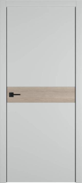 Межкомнатная дверь Владимирская Фабрика Дверей Urban H Emalex Steel вставка Red oak 800x2000