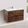Тумба с раковиной Vincea Mia 80 R.Wood подвесная, 2 выкатных ящика soft close фото 4
