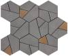 Мозаика Atlas Concorde Boost AN68 Smoke Mosaico Hex Yellow 25x28.5