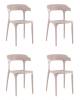 Набор из 4 стульев Stool Group Neo SL-7082 cream 90574 X4 нежно-розовый, пластик