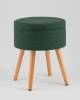 Пуф Stool Group Store Woody HS-WL14 V75 темно-зеленая, рогожка, с ящиком фото 2