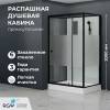 Душевая кабина RGW Andaman 411320779-94 профиль черный, стекло прозрачное, 90x70x200
