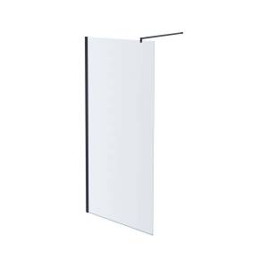 Душевая перегородка Aquatek AQ WIW 10020BL профиль черный, стекло прозрачное 100x200