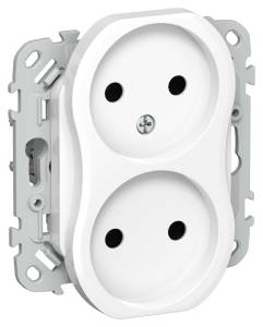 Розетка 2-местная IEK Flite FI-R20-10-K01 белый