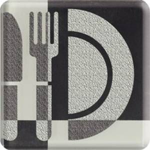 Декор Paradyz Toccata Nero B 10x10