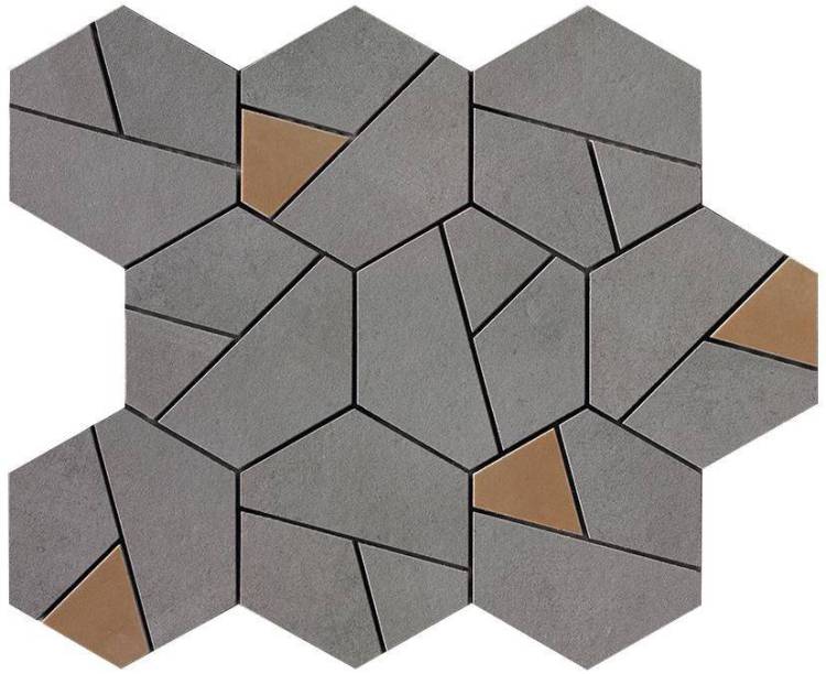 Мозаика Atlas Concorde Boost AN68 Smoke Mosaico Hex Yellow 25x28.5