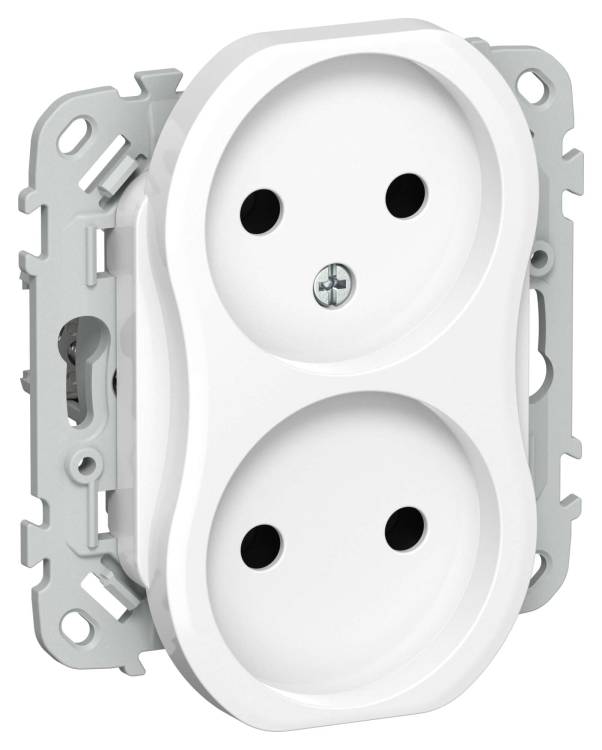 Розетка 2-местная IEK Flite FI-R20-10-K01 белый