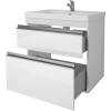 Тумба с раковиной Dreja Grace Plus 60 с опорами, белый глянец фото 9