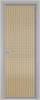 Межкомнатная дверь Profil Doors 1 AV цвет профиля Серебро, стекло безопасное 6 мм мору золото 800x2000