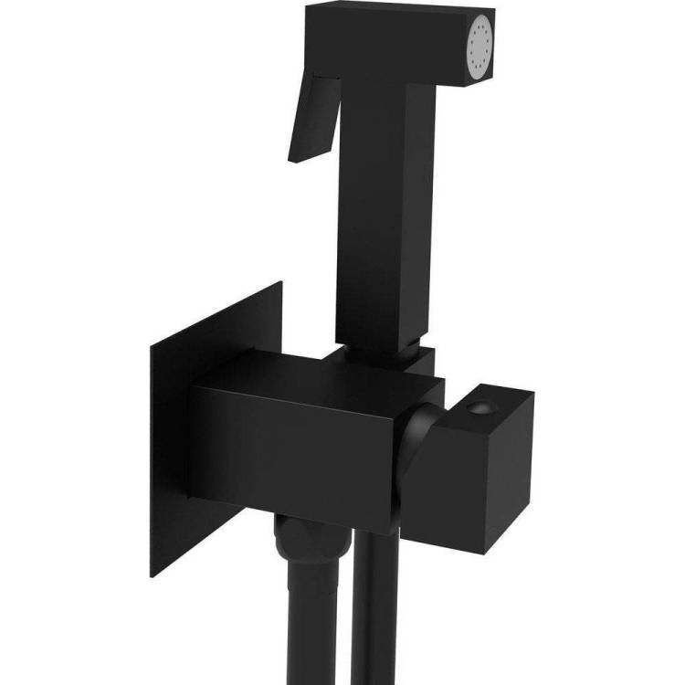 Гигиенический душ Paffoni Tweet Square ZDUP112NO со смесителем, с внутренней частью