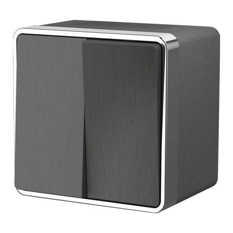 Выключатель двухклавишный влагозащищенный Werkel Gallant W5020204