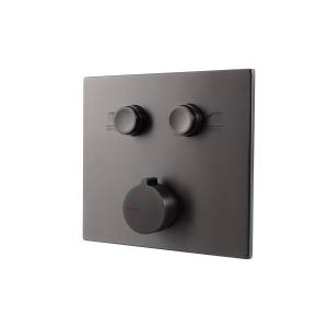 Смеситель для ванны Vincea VSCV-421GM встраиваемый, двухфункциональный, вороненая сталь