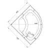 Душевая кабина AvaCan L990GM с гидромассажем, 90x90x215 фото 13