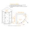 Душевой уголок RGW Hotel HO-088B 350608899-14 профиль черный, стекло прозрачное, 90x90x195 фото 4