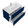 Тумба с раковиной Art&Max Elegant с подсветкой ручек, Сапфир, 58.5x100 фото 5