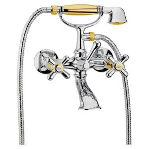 Смеситель для ванны Webert Armony AM720201017 хром, золото