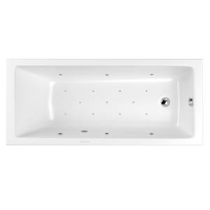 Акриловая ванна WHITECROSS Wave Slim 175x70 0111.175070.100.RELAX.CR с гидро и аэромассажем, 