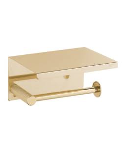 Держатель туалетной бумаги Boheme Uno 10971-G с крышкой Gold