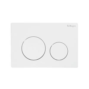 Кнопка смыва BelBagno BB-03C-BL белая глянцевая