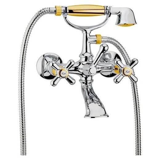Смеситель для ванны Webert Armony AM720201017 хром, золото